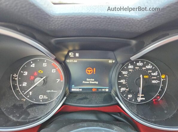 ZASPAKAN3L7C98368 2020 ALFA ROMEO STELVIO Black Instrument cluster view