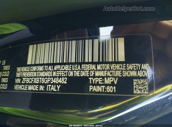 ZFBCFXBT6GP348482 2016 FIAT 500X Black Շարժիչի բաժամունքի տեսք
