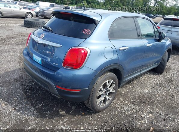 ZFBCFYCB7HP614458 2017 FIAT 500X Синий Задняя правая четверть