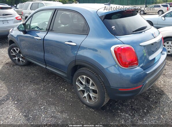 ZFBCFYCB7HP614458 2017 FIAT 500X Синий Задняя левая четверть
