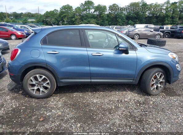 ZFBCFYCB7HP614458 2017 FIAT 500X Синий Вид задней части салона