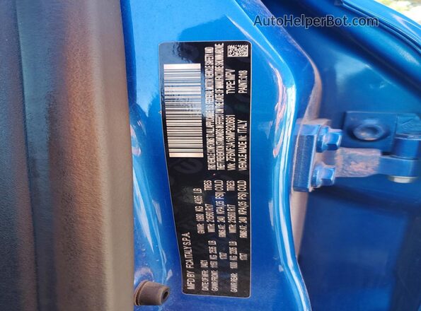 ZFBNF3A16MP920681 2021 FIAT 500X Blue Vista del compartimento del motor
