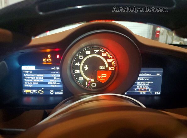 ZFF79ALA5G0214993 2016 FERRARI 488 Красный Вид щитка приборов