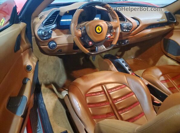 ZFF79ALA5G0214993 2016 FERRARI 488 Красный Вид панели приборов
