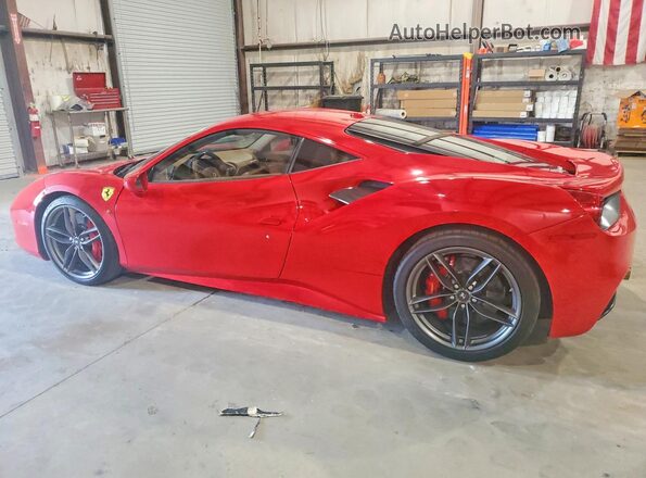 ZFF79ALA5G0214993 2016 FERRARI 488 Красный Задняя левая четверть