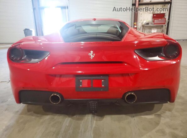 ZFF79ALA5G0214993 2016 FERRARI 488 Красный Вид сзади