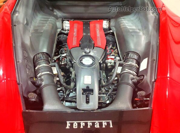 ZFF79ALA5G0214993 2016 FERRARI 488 Красный Вид задней части салона