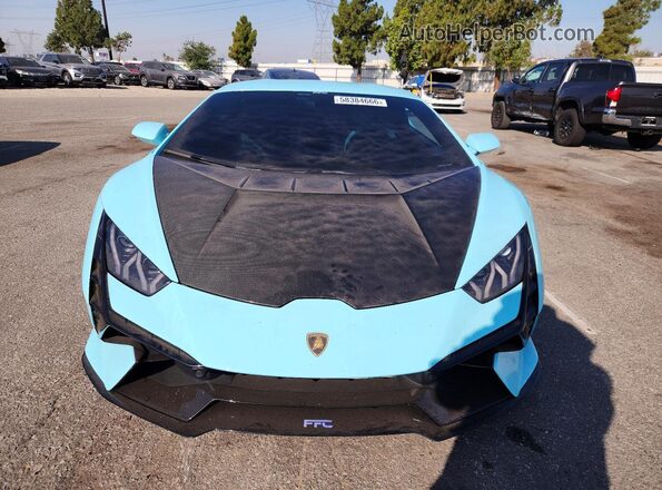 ZHWUB6ZF2PLA22610 2023 LAMBORGHINI HURACAN Бирюзовый Вид спереди