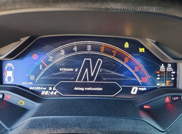 ZHWUB6ZF2PLA22610 2023 LAMBORGHINI HURACAN Бирюзовый Вид щитка приборов