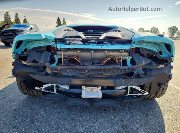 ZHWUB6ZF2PLA22610 2023 LAMBORGHINI HURACAN Бирюзовый Вид сзади