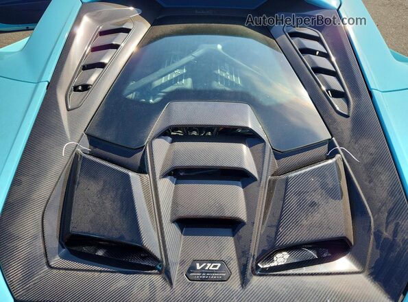 ZHWUB6ZF2PLA22610 2023 LAMBORGHINI HURACAN Бирюзовый Вид задней части салона