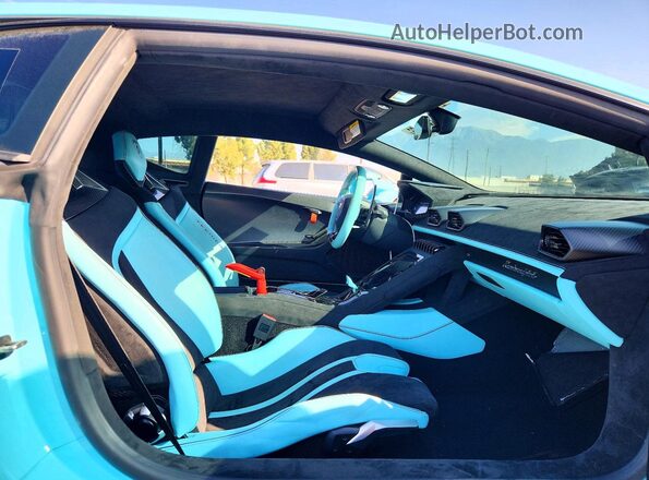 ZHWUB6ZF2PLA22610 2023 LAMBORGHINI HURACAN Бирюзовый Вид задних сидений