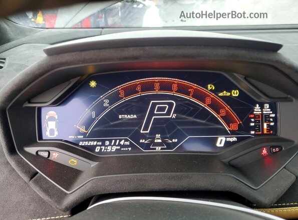 ZHWUB6ZF7RLA27255 2024 LAMBORGHINI HURACAN Черный Вид щитка приборов