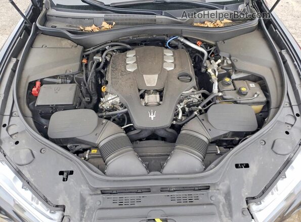 ZN661XUAXPX411540 2023 MASERATI LEVANTE Black Вид підкапотного простору