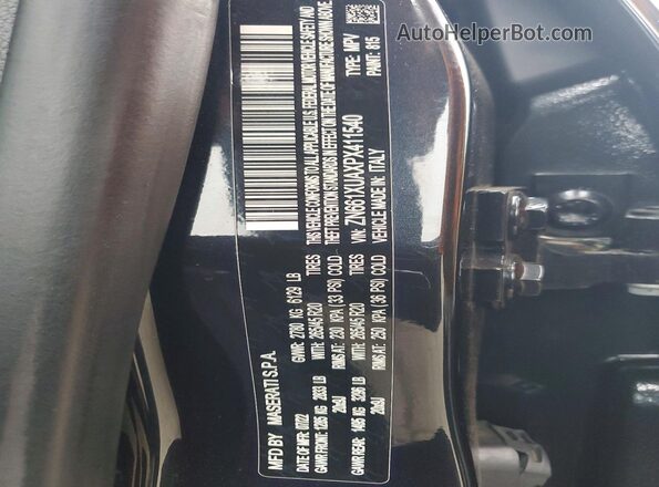 ZN661XUAXPX411540 2023 MASERATI LEVANTE Black Панорамний вид салону 360°