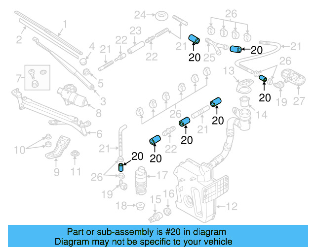 Hose 2D0-955-962 - View 48