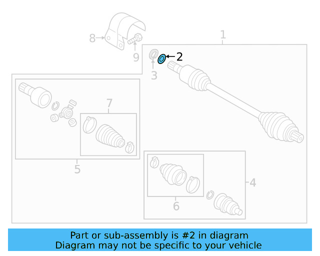 Cv Axle Shaft O 01M-323-255