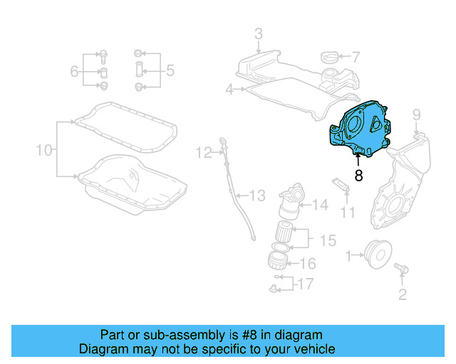 Timing Cover 021-109-127-C - View 5