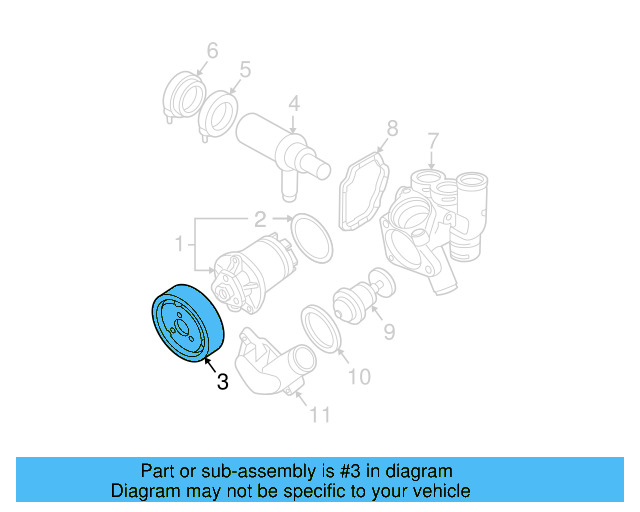 Pulley 021-121-031-D - View 4