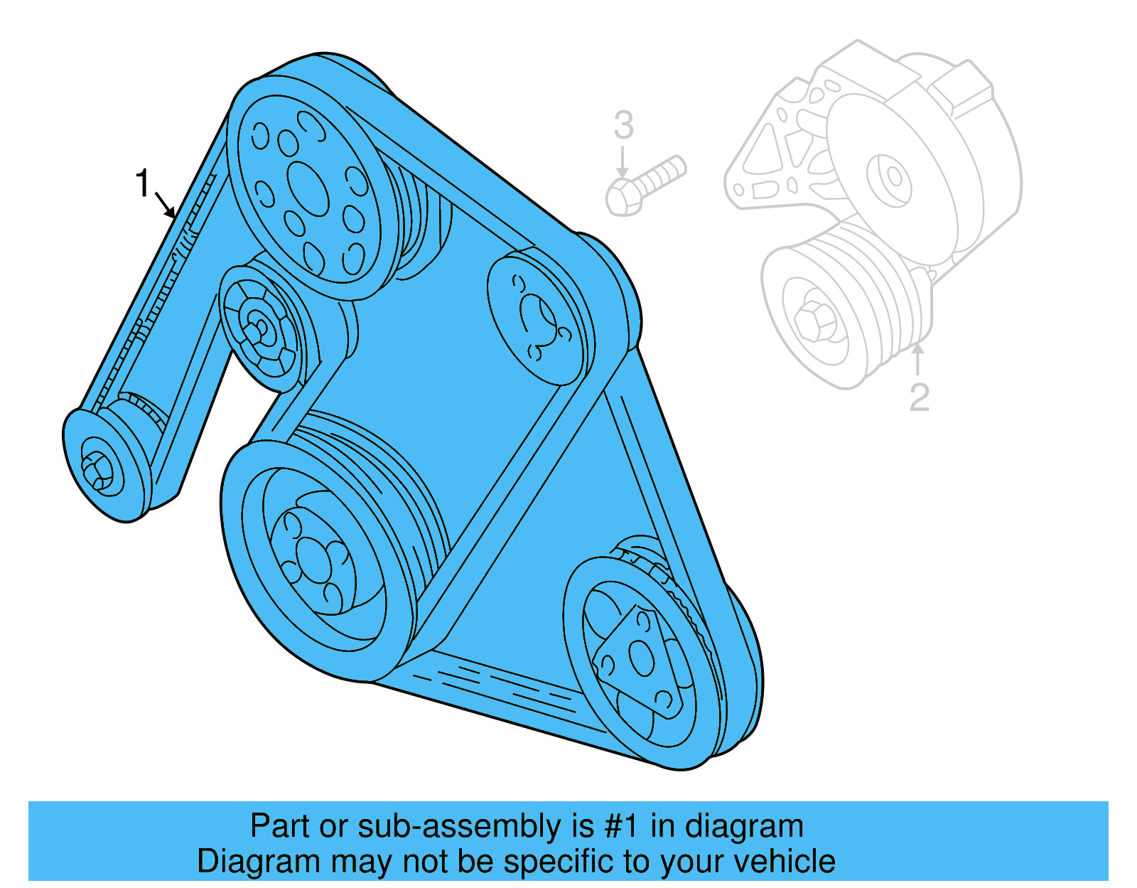 Serpentine Belt 021-145-933-H - View 7