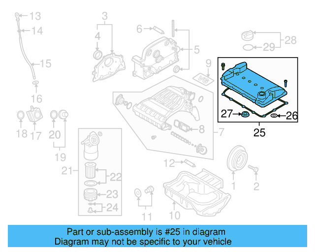 Valve Cover 022-103-429-L - View 2