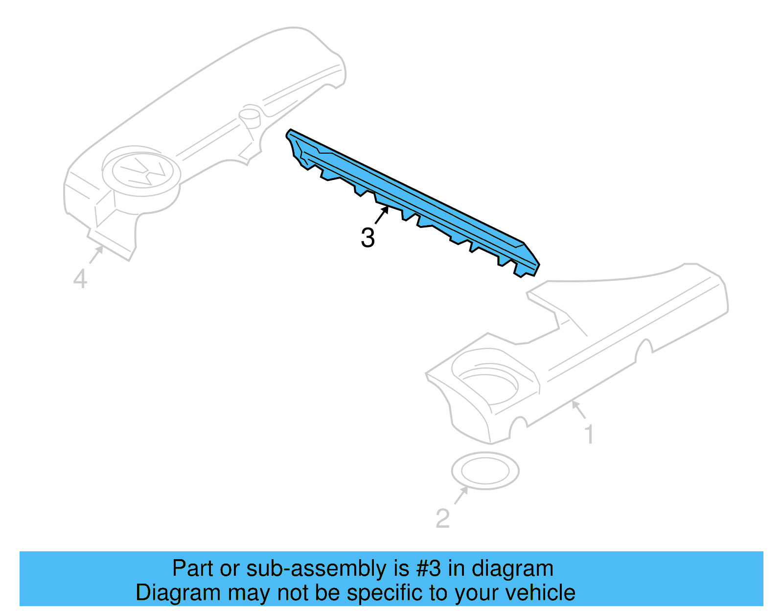 Center Cover 022-103-935-AB - View 2
