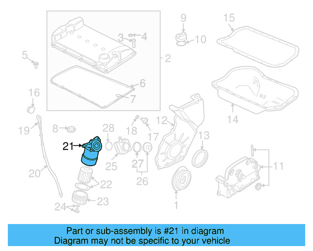 Oil Filter Housing 022-115-403-R - View 29