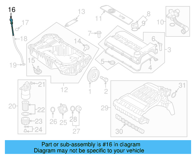 Engine Oil Dipstick 022-115-607-AD - View 17