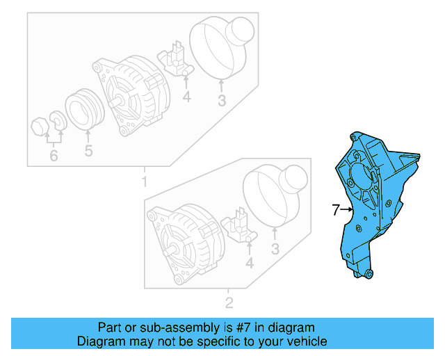 Alternator Bracket 022-260-089-M - View 6