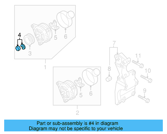 Pulley Hardware Kit 028-903-320-C - View 94