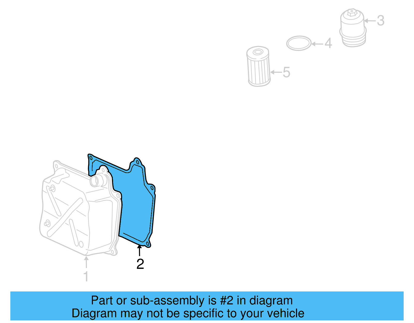 Automatic Transmission Cover Gasket 02E-321-371-E - View 7