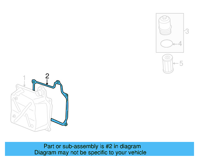 Automatic Transmission Cover Gasket 02E-321-371-E - View 9