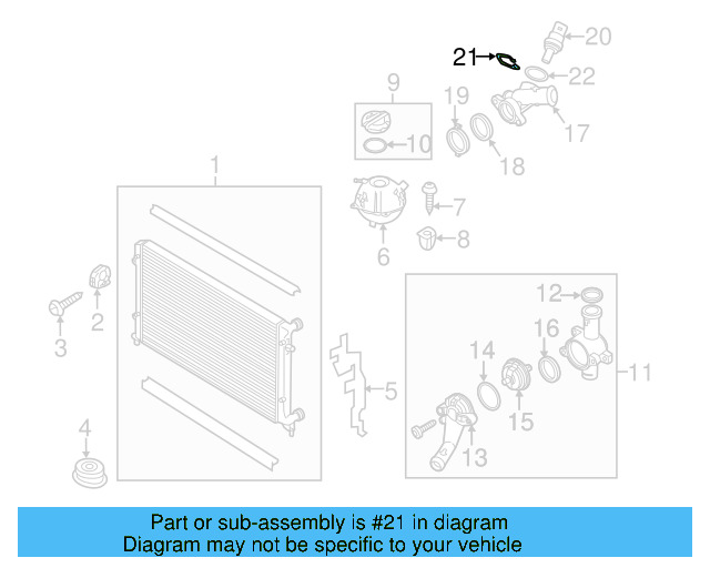 Engine Coolant Temperature Sensor C 032-121-142 - View 21