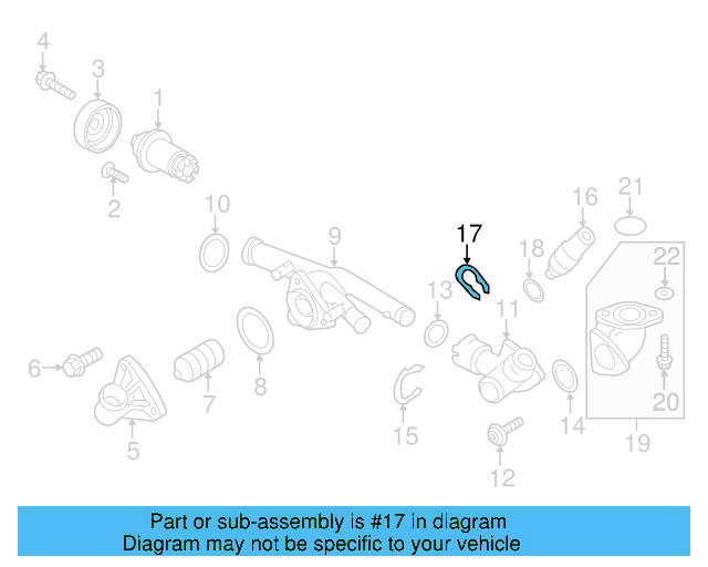 Temp Sensor Retainer Spring 032-121-142 - View 195