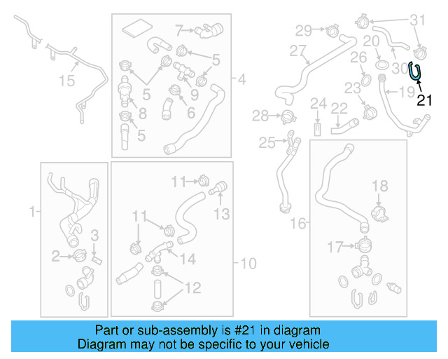 Temp Sensor Retainer Spring 032-121-142 - View 128