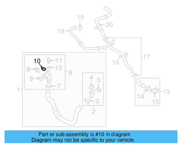 Temp Sensor Retainer Spring 032-121-142 - View 204