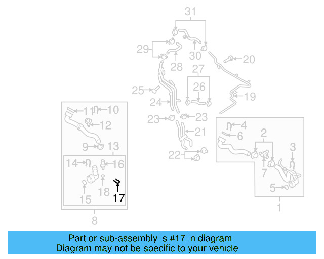 Temp Sensor Retainer Spring 032-121-142 - View 54