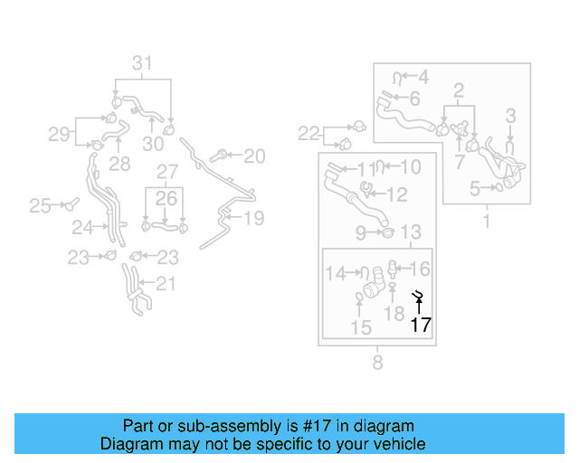 Temp Sensor Retainer Spring 032-121-142 - View 226