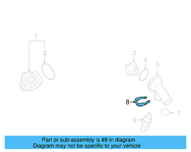 Temp Sensor Retainer Spring 032-121-142 - View 149