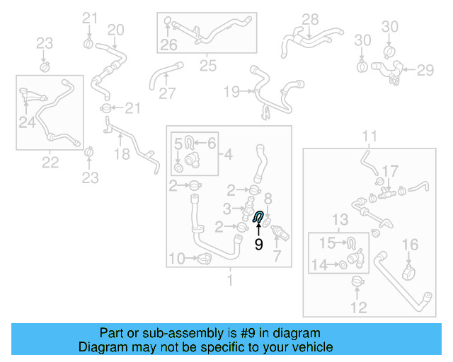 Temp Sensor Retainer Spring 032-121-142 - View 21