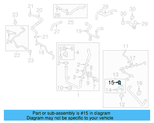 Temp Sensor Retainer Spring 032-121-142 - View 19