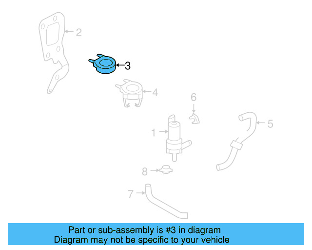 Engine Water Pump Insulator 035-959-209-F - View 2