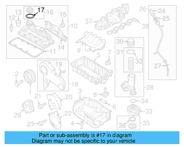 Filler Cap Gasket 036-115-111-B - View 127