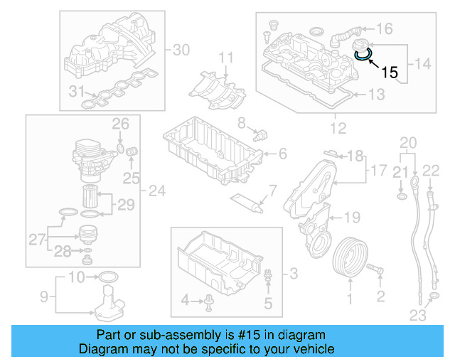 Filler Cap Gasket 036-115-111-B - View 102
