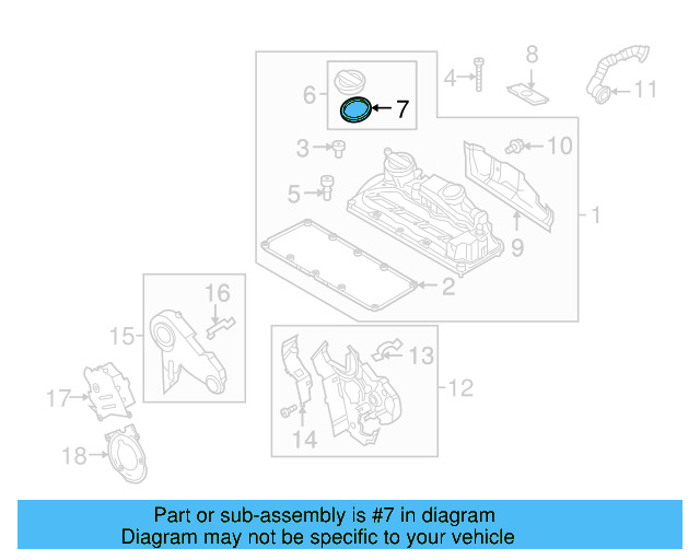 Filler Cap Gasket 036-115-111-B - View 67