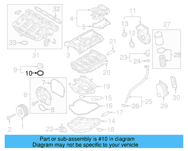 Filler Cap Gasket 036-115-111-B - View 99