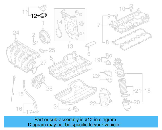 Filler Cap Gasket 036-115-111-B - View 59