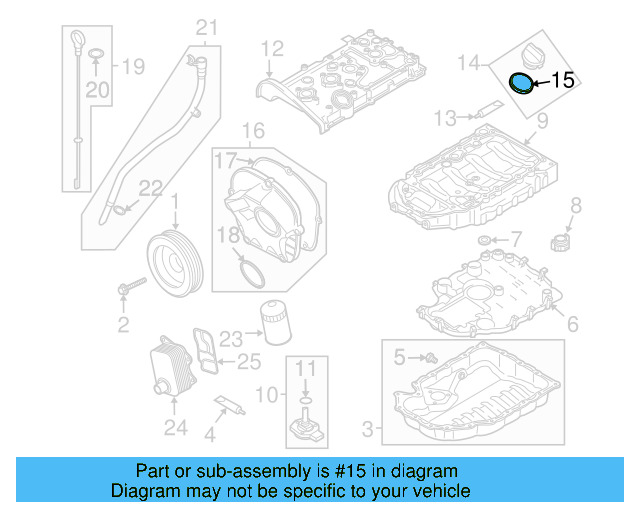 Filler Cap Gasket 036-115-111-B - View 104