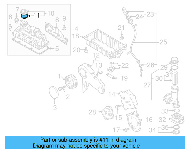 Filler Cap Gasket 036-115-111-B - View 55
