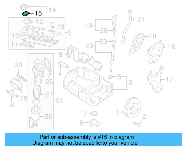 Filler Cap Gasket 036-115-111-B - View 51
